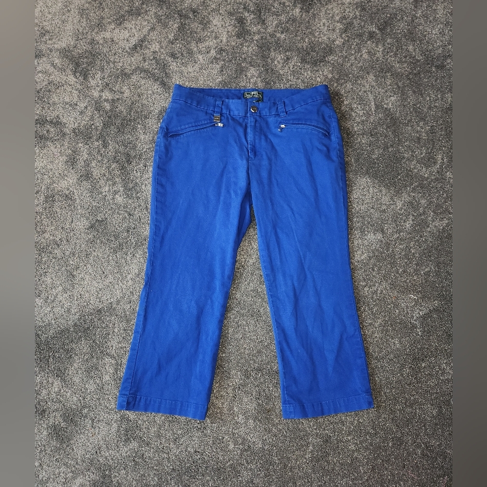 LRL Lauren Ralph Lauren Size 6 Blue‎ Capris/ Cropped Jeans Y2k